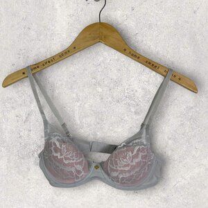 NEW Natori Floral Contour Underwire Bra Size 32B Style 721150 Molded Lace‎ NWOT